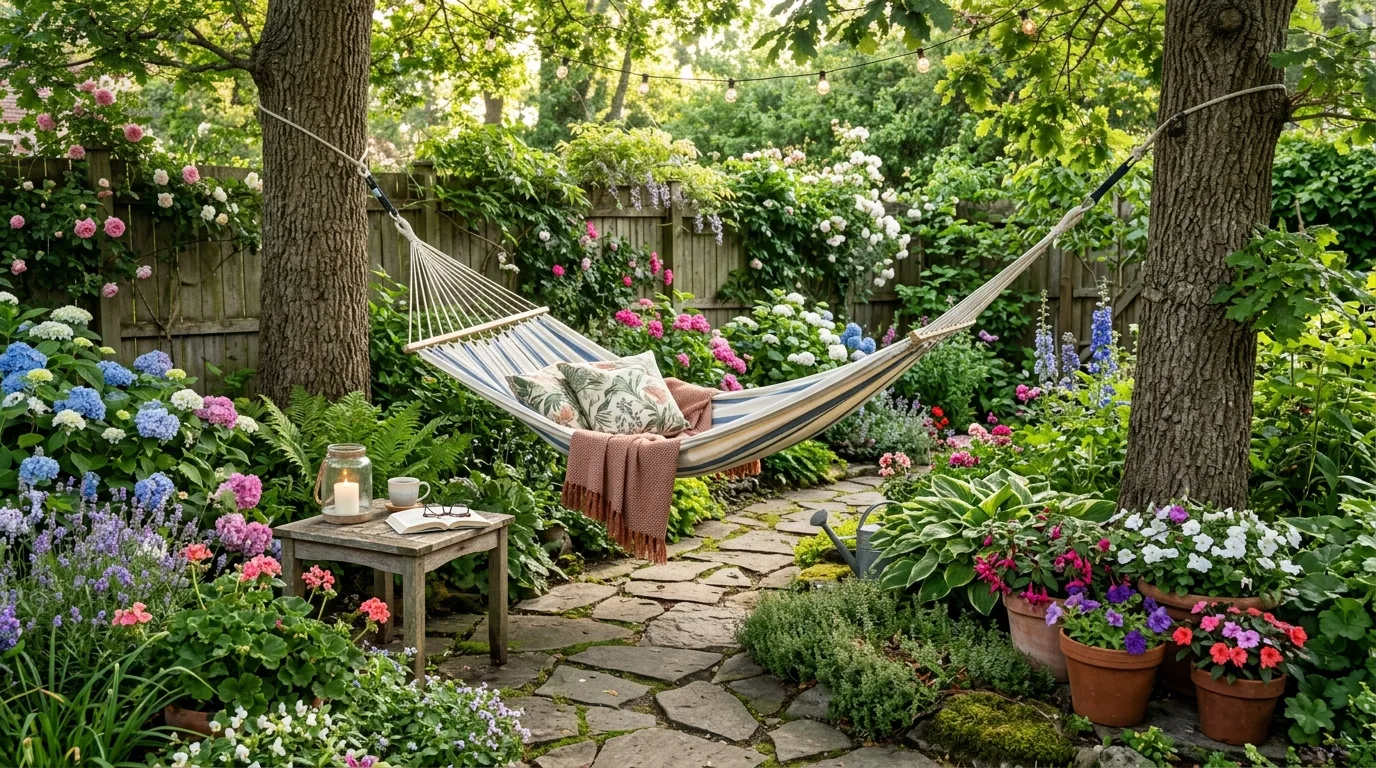 Cozy Backyard Hammock Corner